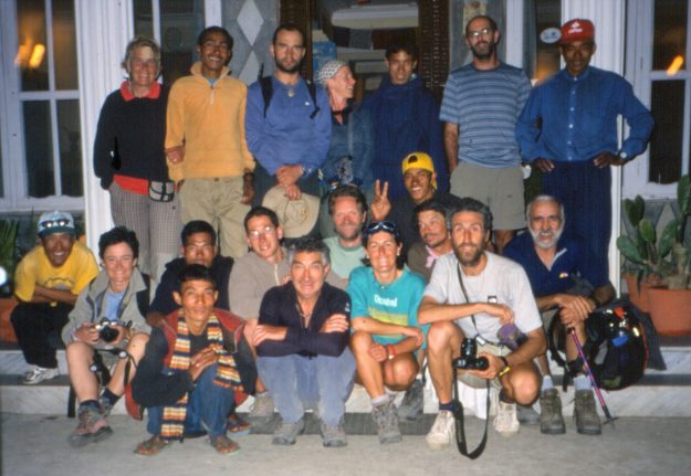 Todo el grupo con los porter