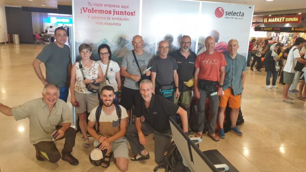 El grupo que salía de Madrid. Con otros dos compañeros nos reuniríamos en Estambul.